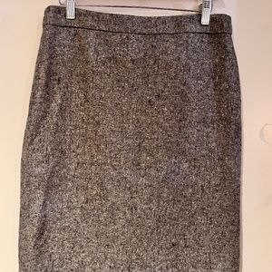 J. Crew Wool/ silk tweed pencil skirt